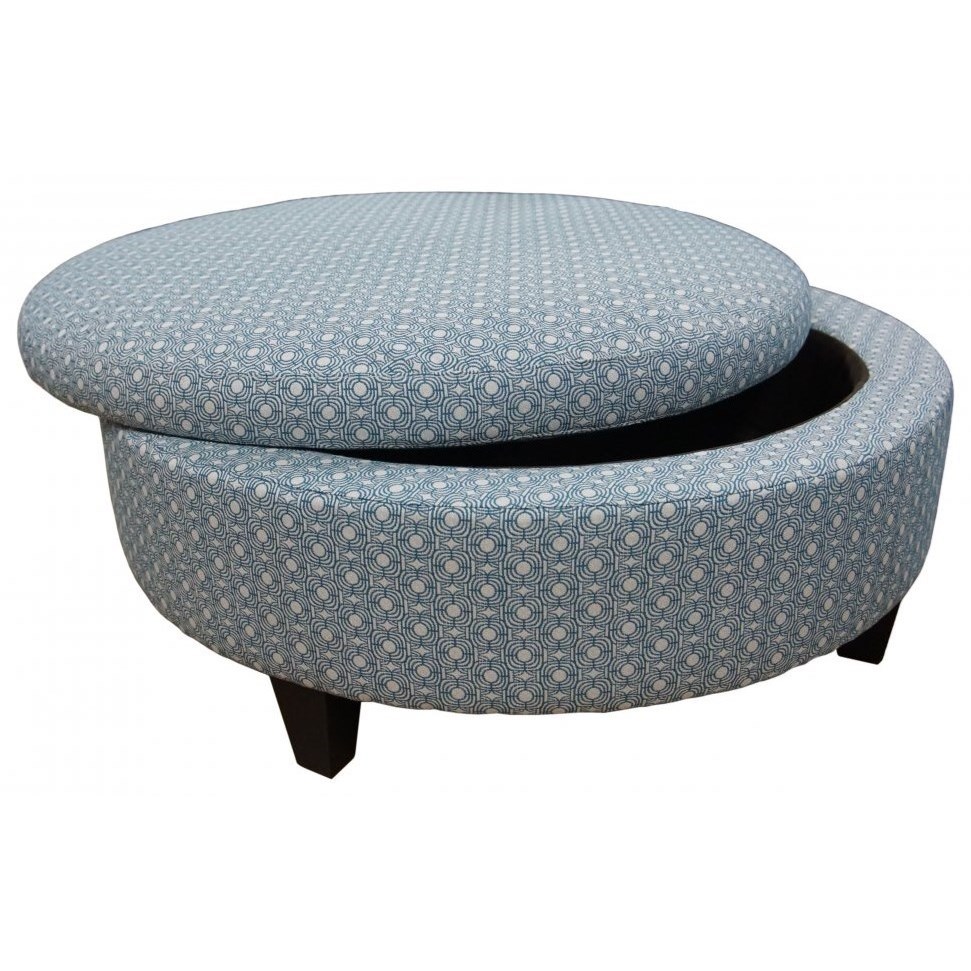 Ottomans Large Round Storage Ottoman Williams Kay Ottomans